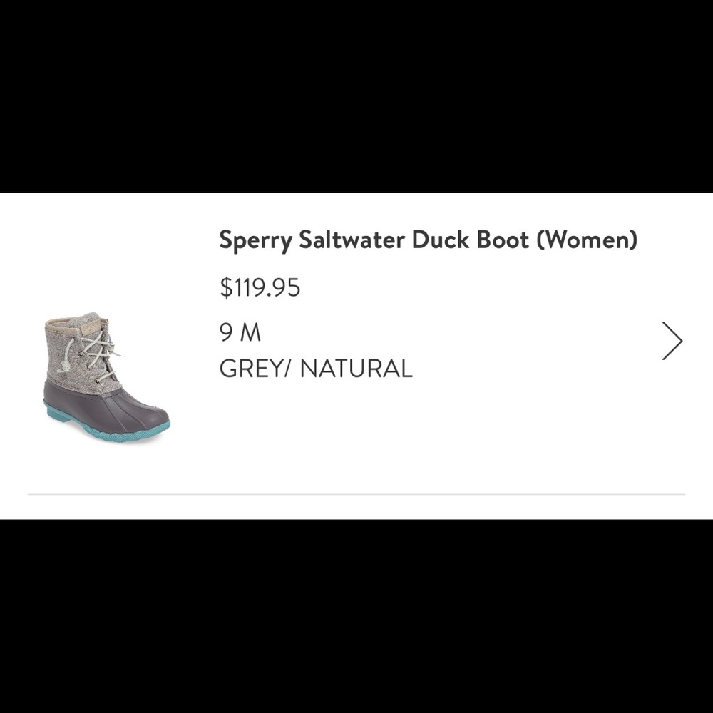 Sperry Saltwater duck Boot (Blue and Gray)